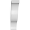 Ekena Millwork 5 1/2-in. W x 24-in. D x 24-in. H Funston Architectural Grade PVC Knee Brace BRCP055X24X24FST - alternate 5